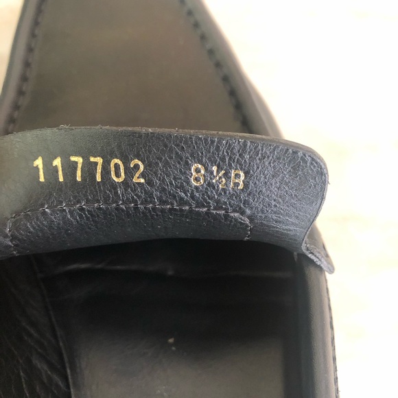 AUTHENTIC GUCCI BLACK LEATHER LOAFER WOMENS SZ 8.5 - Picture 9 of 9